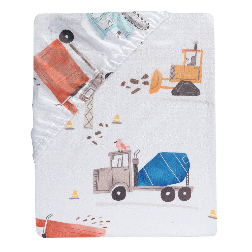Conjunto de cama de 3 peças Bedtime Originals Construction Zone- Bambi Baby