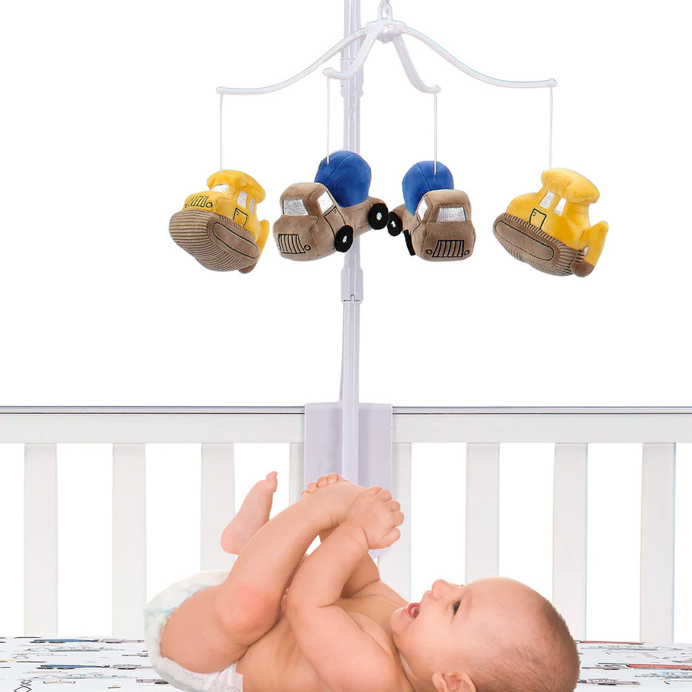 Móvil musical Bedtime Originals Construction Zone: dura 20 minutos- Bambi Baby