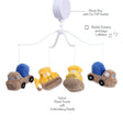 Bedtime Originals Construction Zone Musical Mobile - Reproduz 20 minutos - Bambi Baby