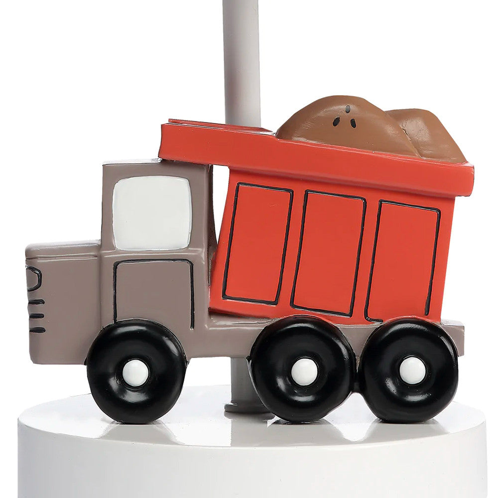 Lámpara Bedtime Originals Construction Zone con pantalla y bombilla- Bambi Baby