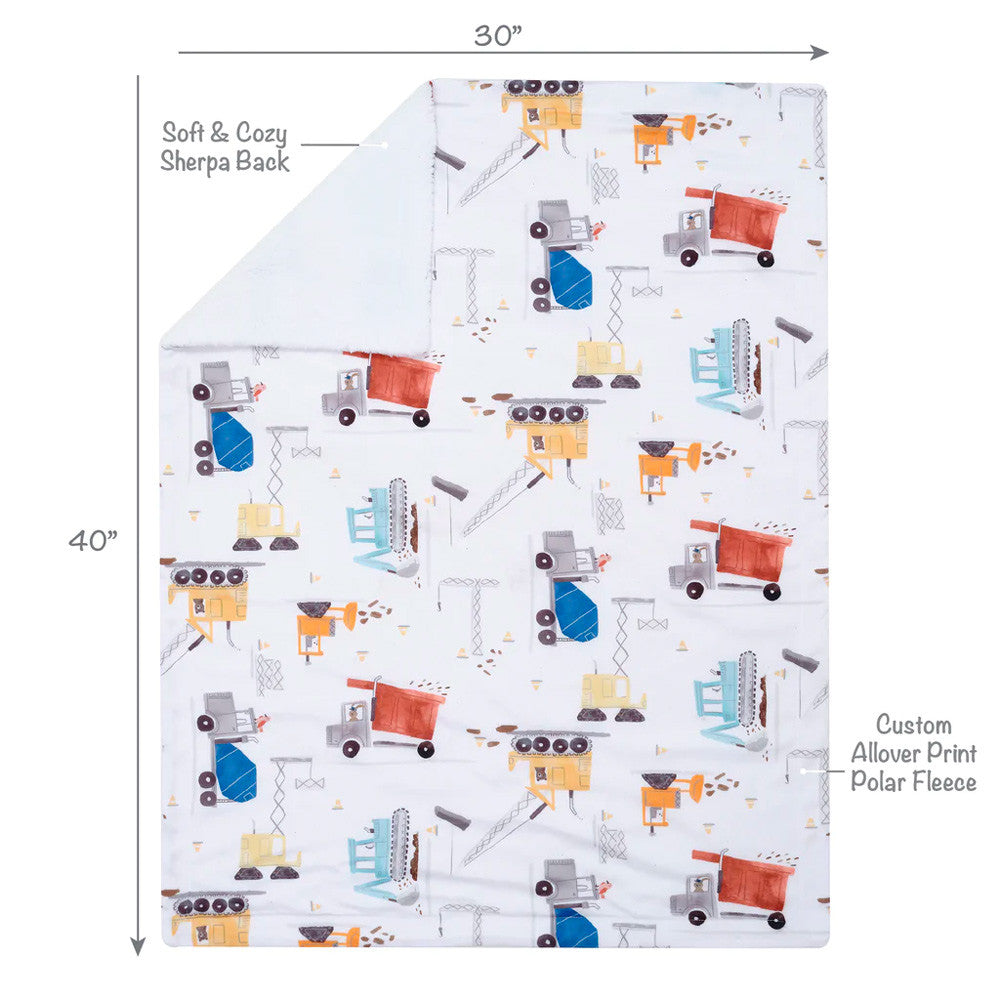 Bedtime Originals Construction Zone Blanket- Bambi Baby