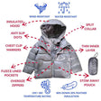 Onekid Car Seat Coat | The Road Coat Down - Platinum - Bambi Baby