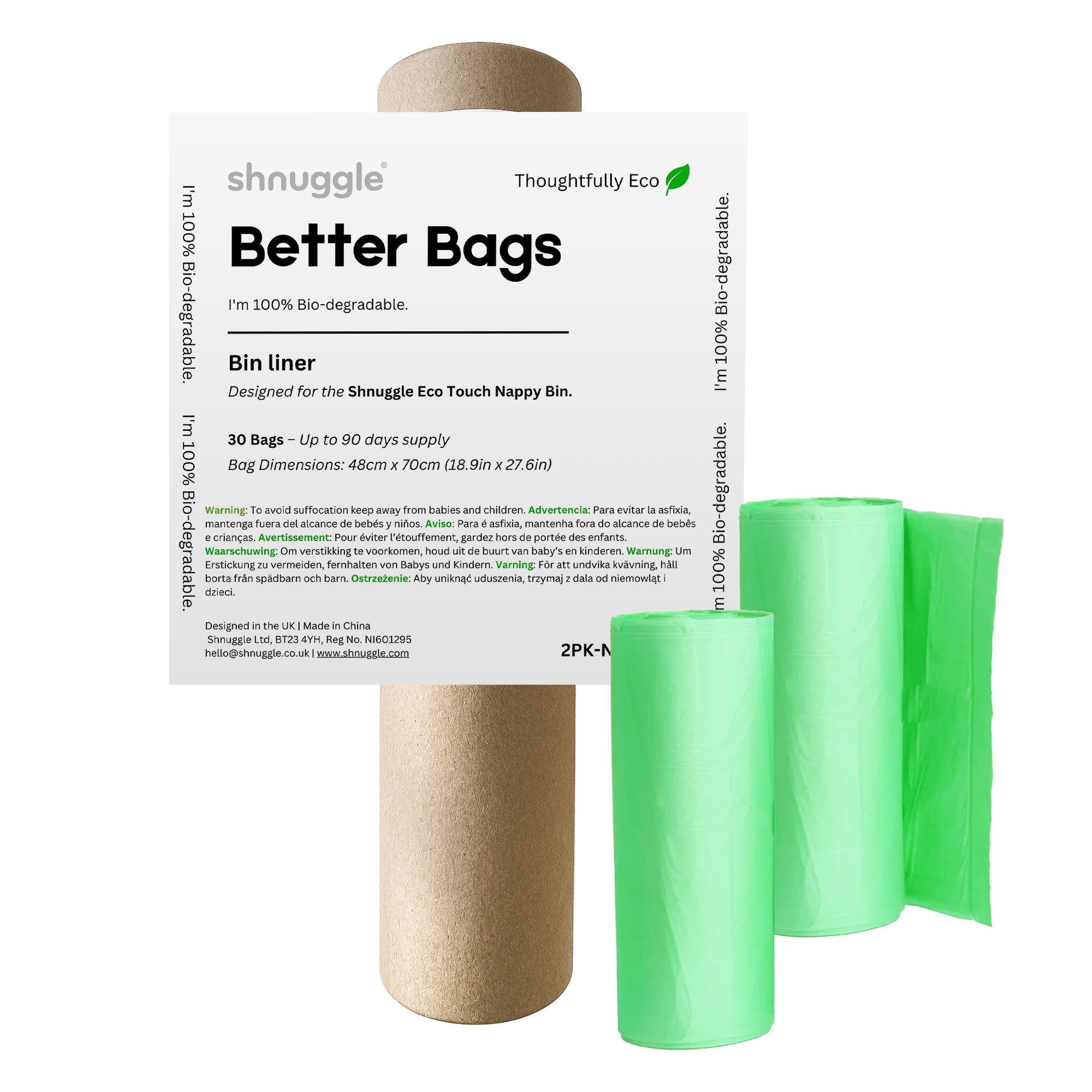 Bolsas de basura para pañales Shnuggle Better Bag- Bambi Baby