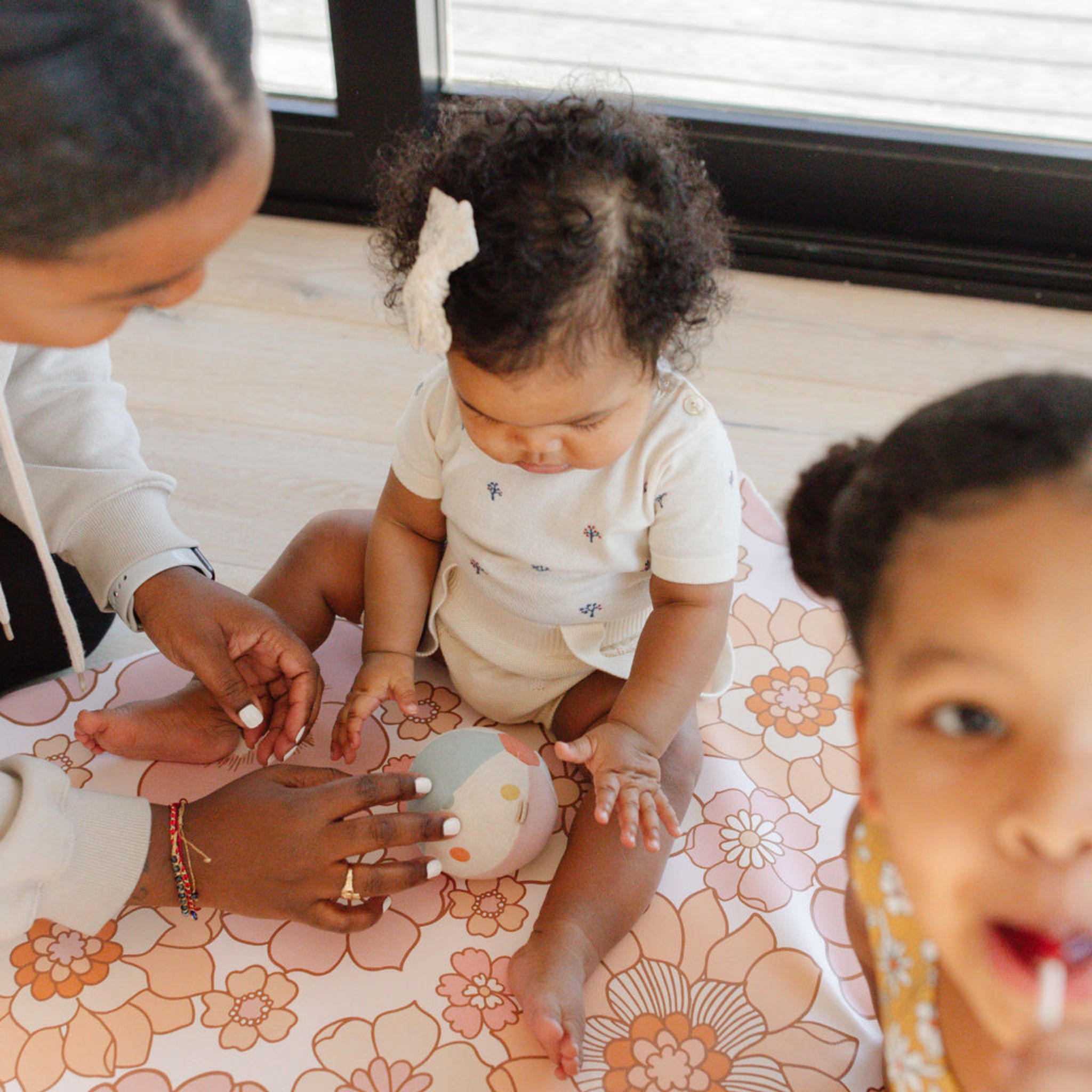 Toki Kids Blooms Vegan Leather Mat- Bambi Baby