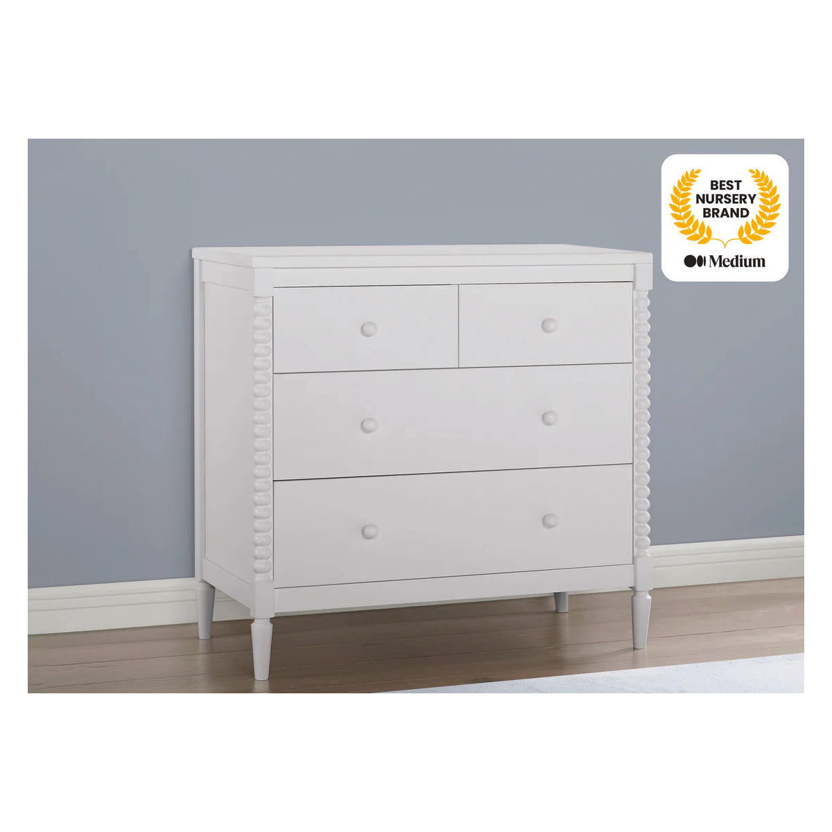 white christmas dresses Delta Children Asher 6-Drawer Dresser with Changing Top Rustic Grey main image 1