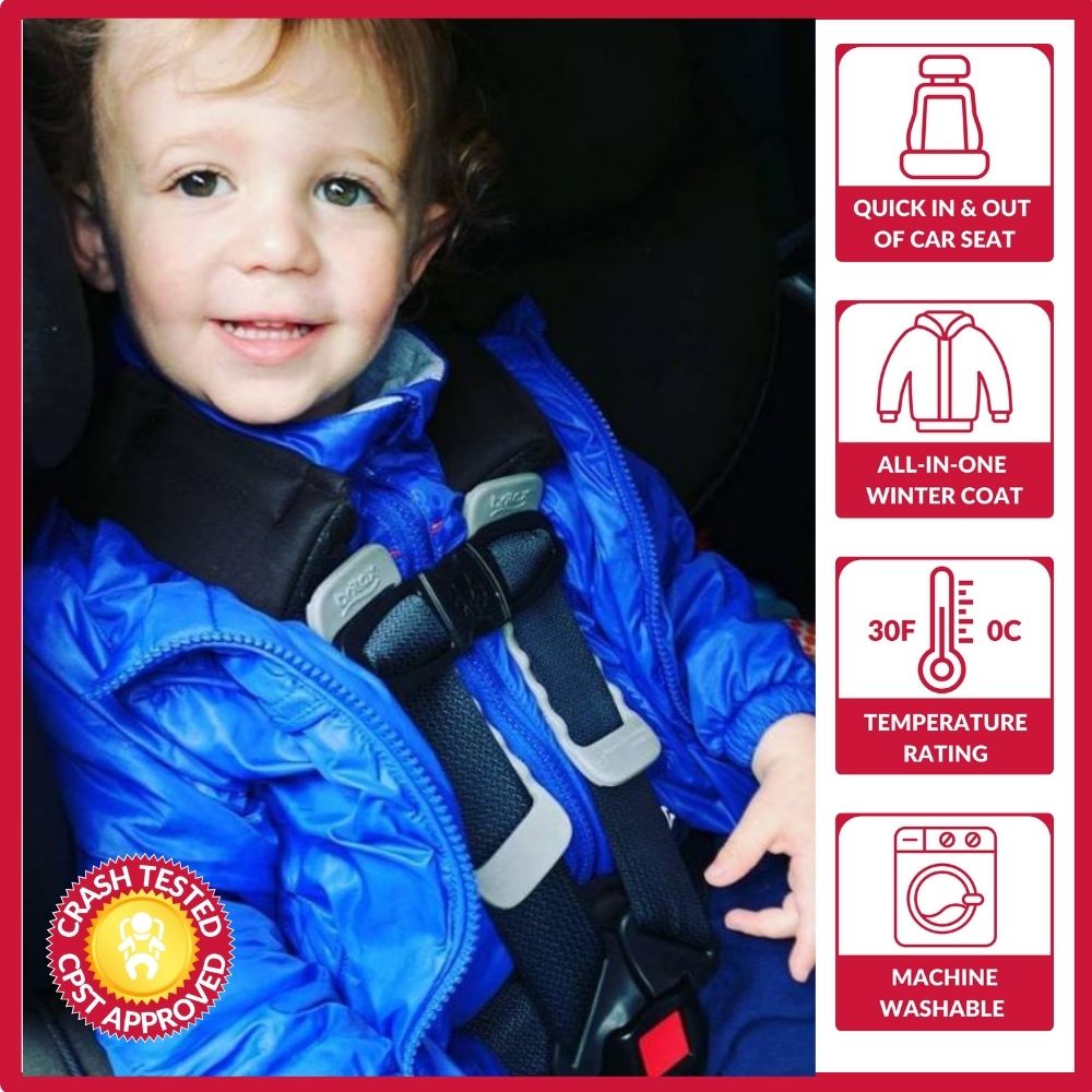 Onekid Car Seat Coat | The Road Coat Transition - Royal Blue- Bambi Baby