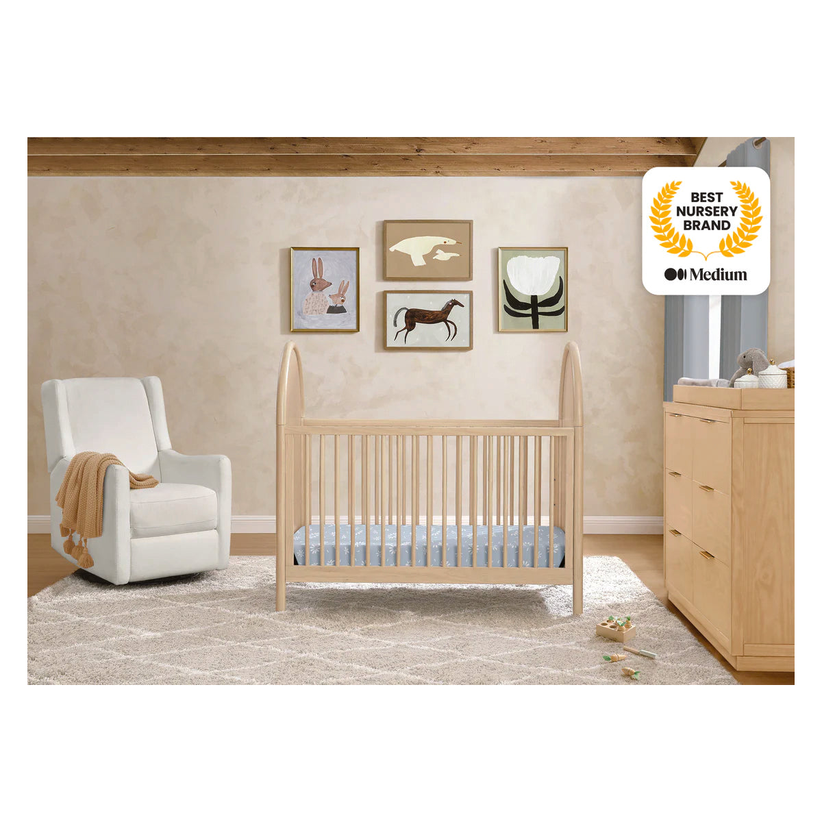 Delta Children Vivi 4-In-1 Convertible Crib- Greenguard Gold