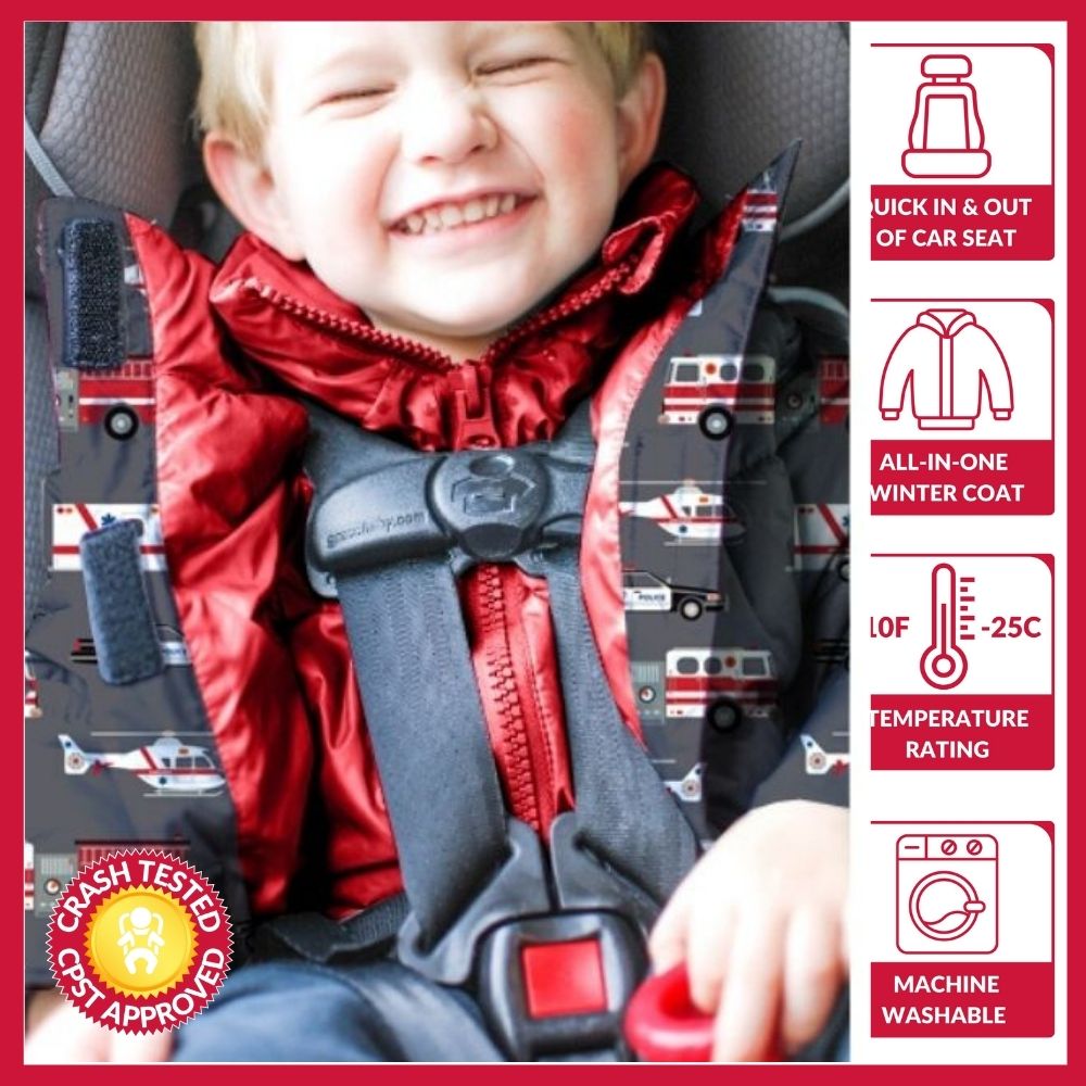 Onekid Car Seat Coat | The Road Coat Vegan - Rescue Print- Bambi Baby