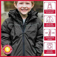 Onekid Car Seat Coat | The Road Coat Arctic - Black - Bambi Baby