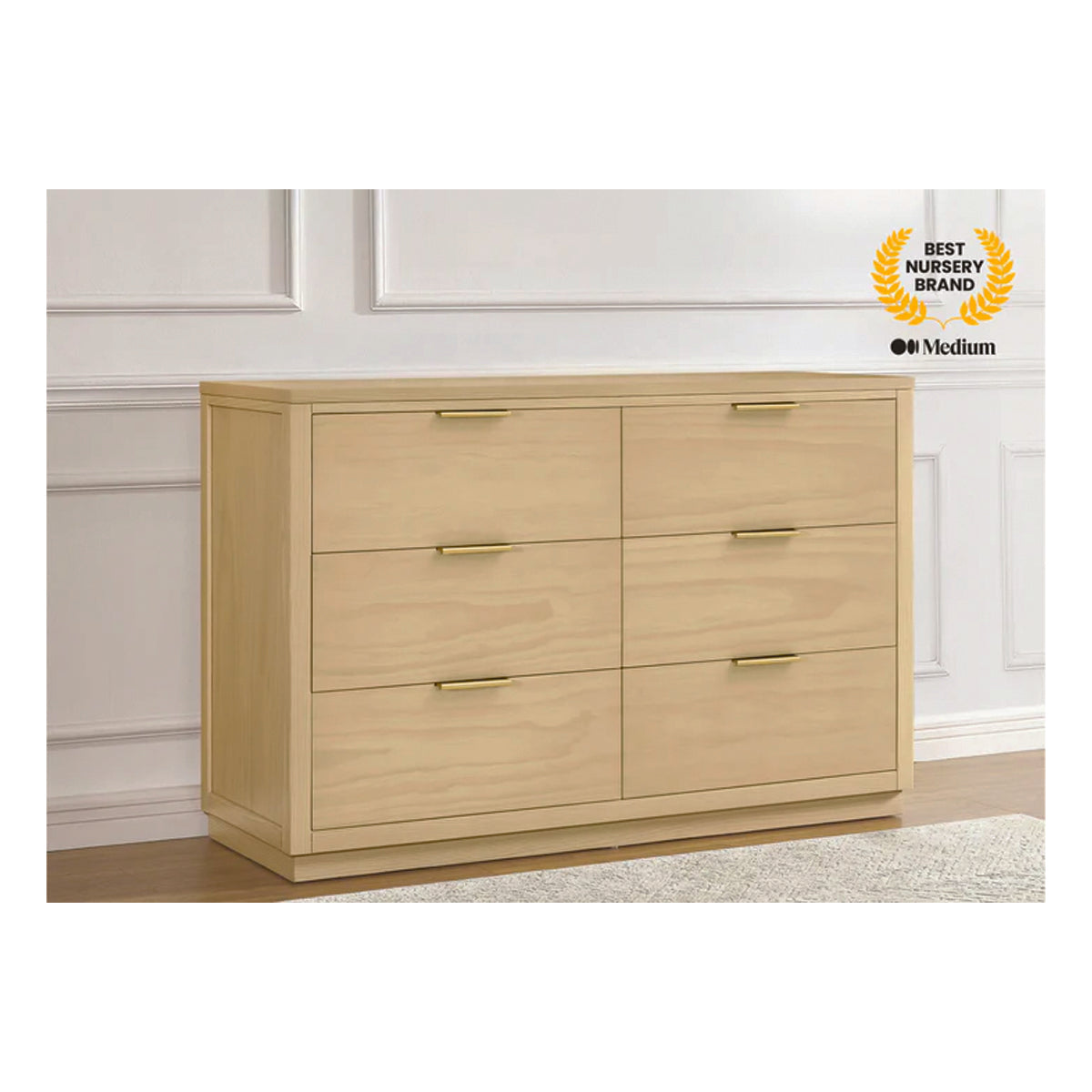 Delta Children Forever- Classic 6 Drawer Dresser - Assembled- Bambi Baby