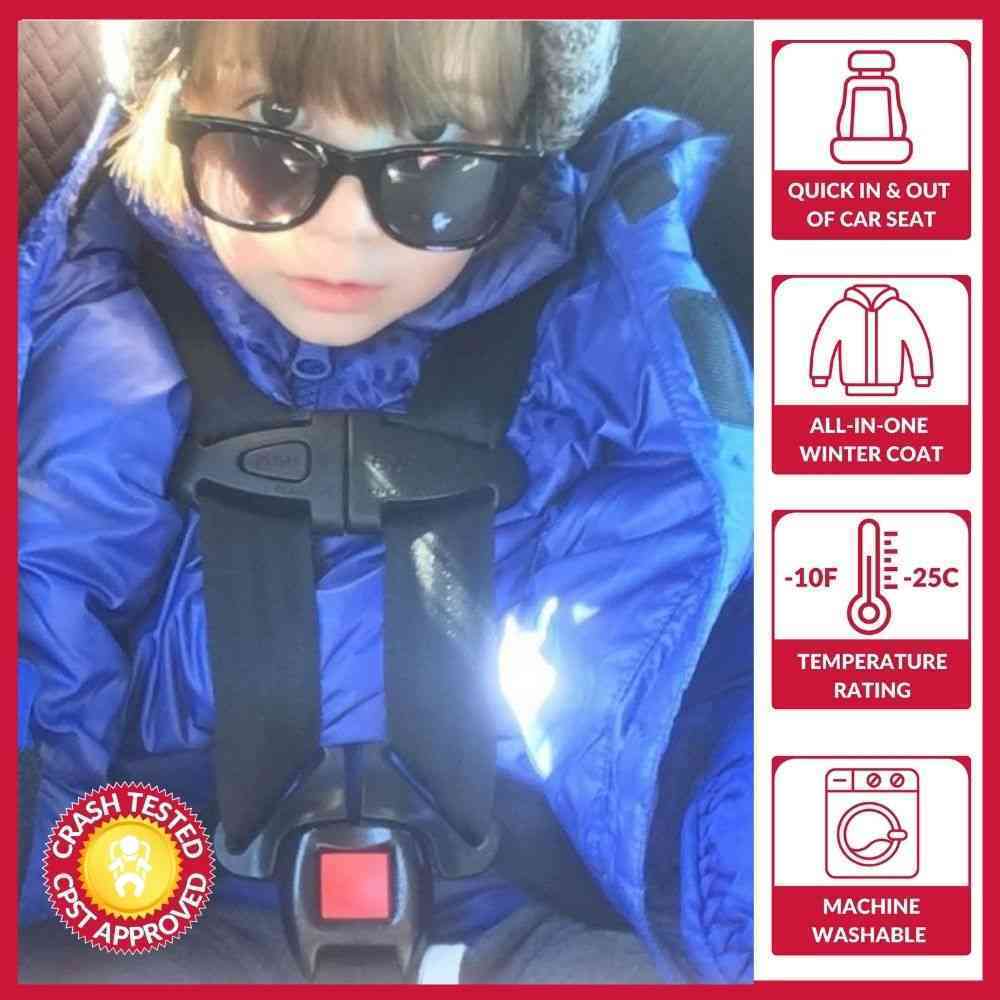 Onekid Car Seat Coat | The Road Coat Vegan - Royal Blue- Bambi Baby