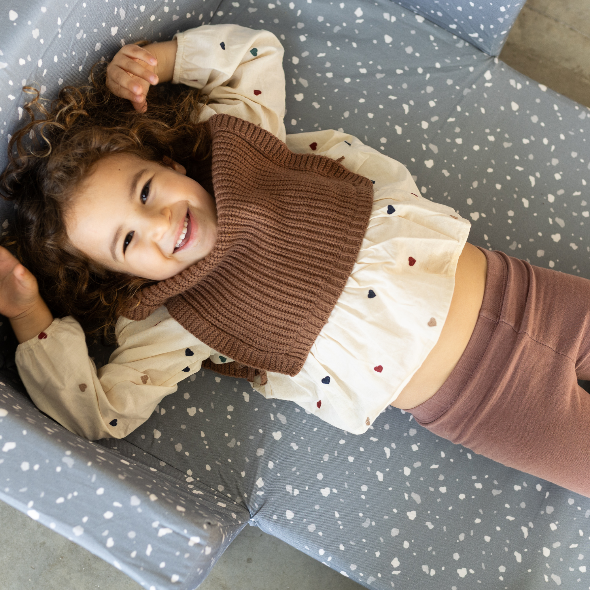 Toki Kids Terrazzo Slate Play Couch- Bambi Baby