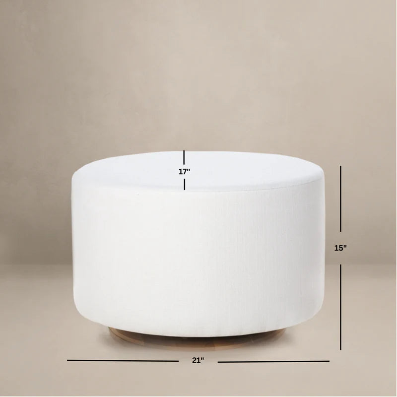 Oilo Ottoman Oval Wood Base- Bambi Baby