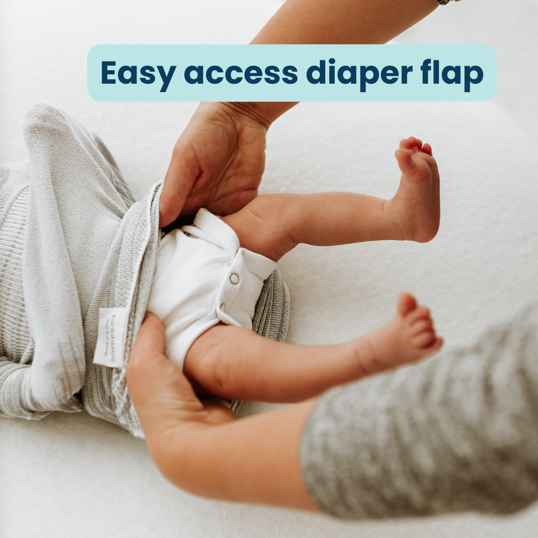 Swaddelini Black Swaddle Sleep Sack- Bambi Baby