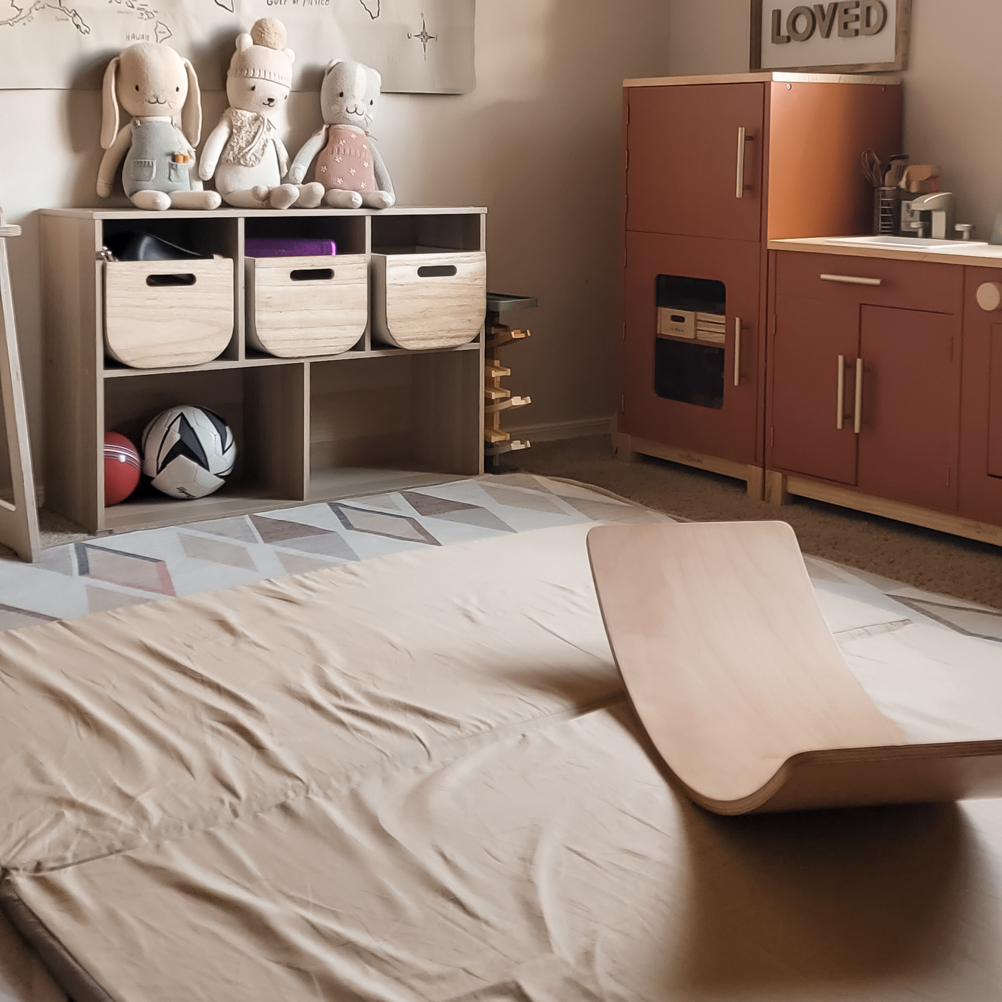 Toki Kids Cloud + Sandcastle Organic Cotton Mat- Bambi Baby