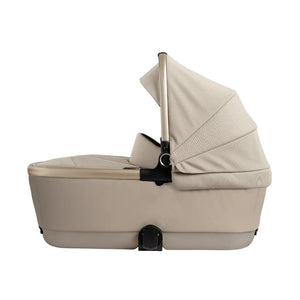 Stone Silver Cross Reef 2 Folding Bassinet - Side Profile View | Bambi Baby