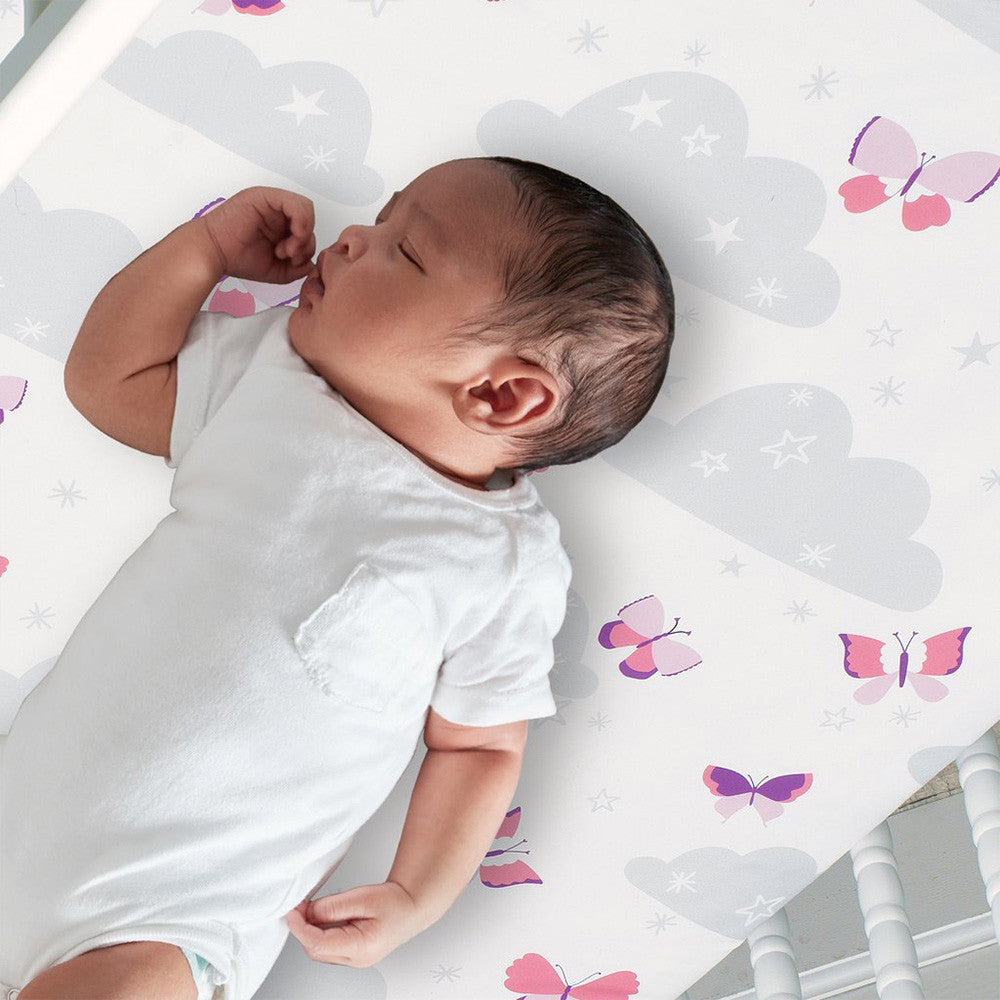 Bedtime Originals Butterfly Kisses 3-Piece Bedding Set- Bambi Baby