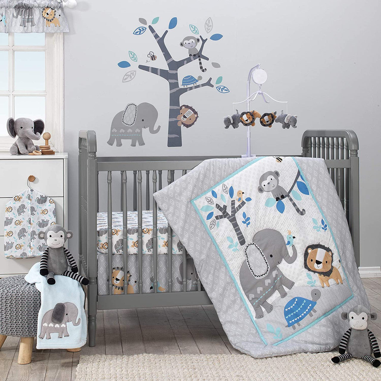 Bedtime Originals Jungle Fun Changing Pad Cover- Bambi Baby