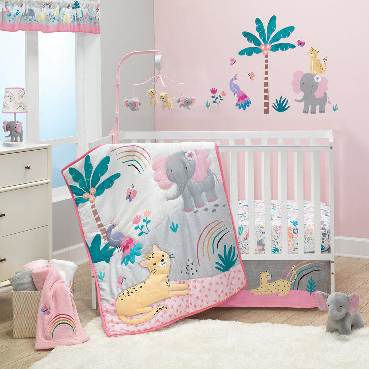 Bedtime Originals Rainbow Jungle Wall Decals- Bambi Baby