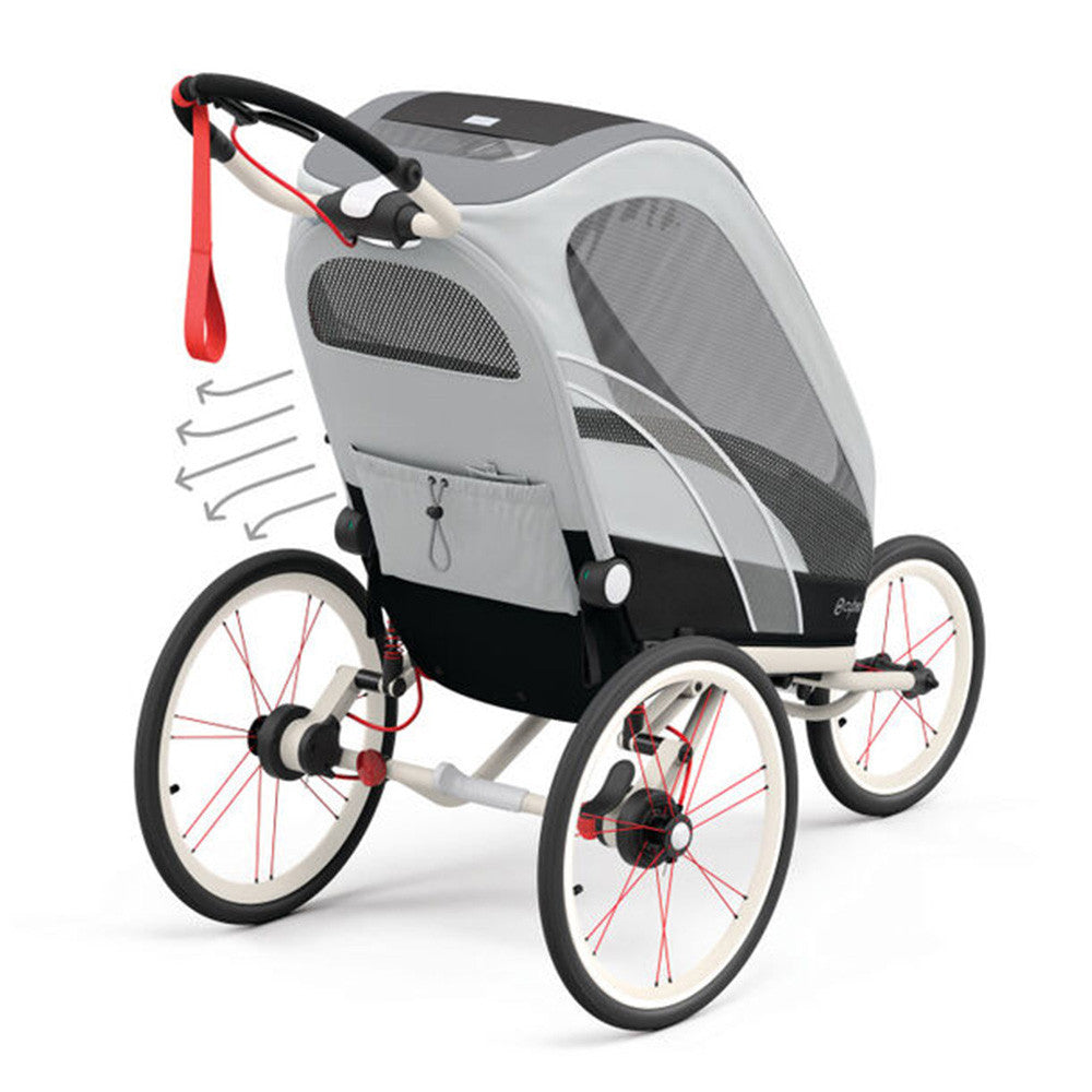 Cybex Zeno Jogging Stroller Seat Pack - Medal Grey- Bambi Baby