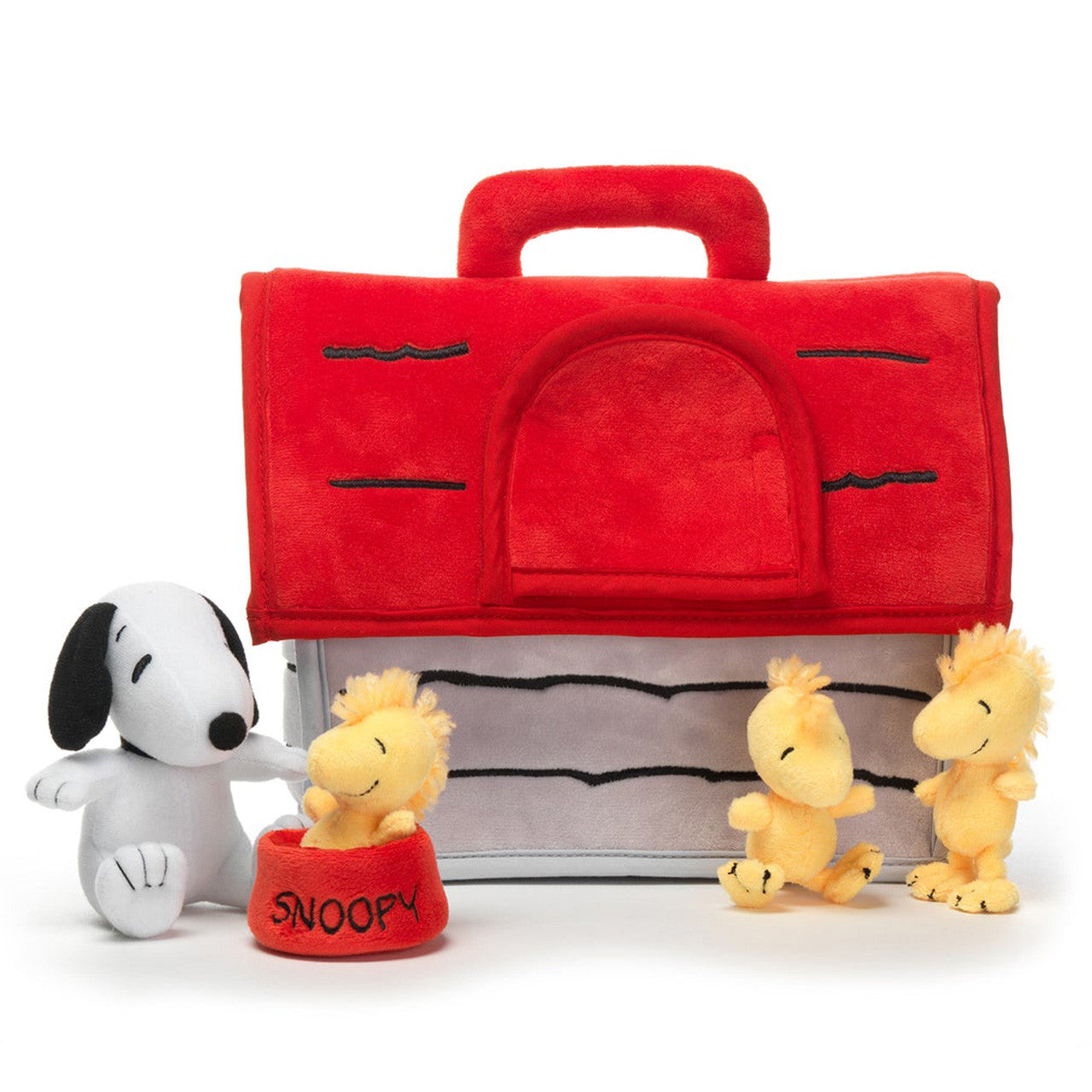 Lambs & Ivy Classic Snoopy Plush Set - Dog House w/ Animals- Bambi Baby