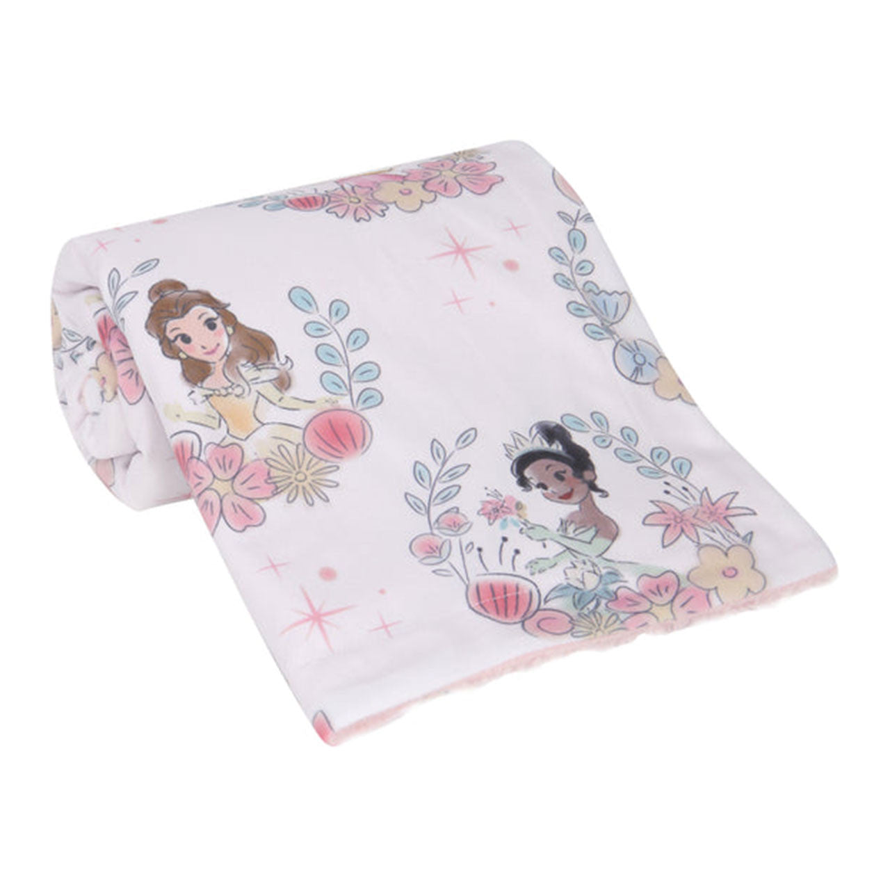Lambs & Ivy Princesses Minky/Sherpa Blanket- Bambi Baby