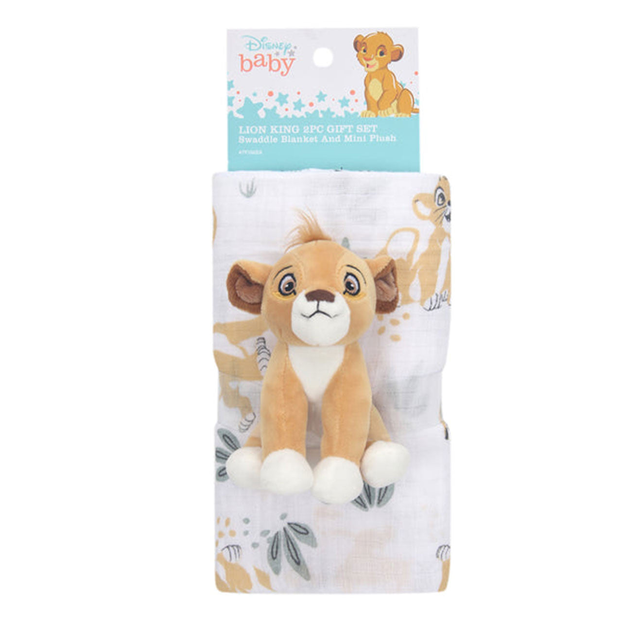 Lambs & Ivy Lion King Swaddle Blanket & Mini Plush- Bambi Baby