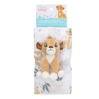 Lambs & Ivy Lion King Swaddle Blanket & Mini Plush- Bambi Baby