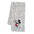 Lambs & Ivy Mickey Mouse Grey Stars Appliqued Blanket - Bambi Baby