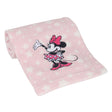Cobertor com apliques de estrelas rosa da Minnie Mouse Lambs &amp; Ivy - Bambi Baby