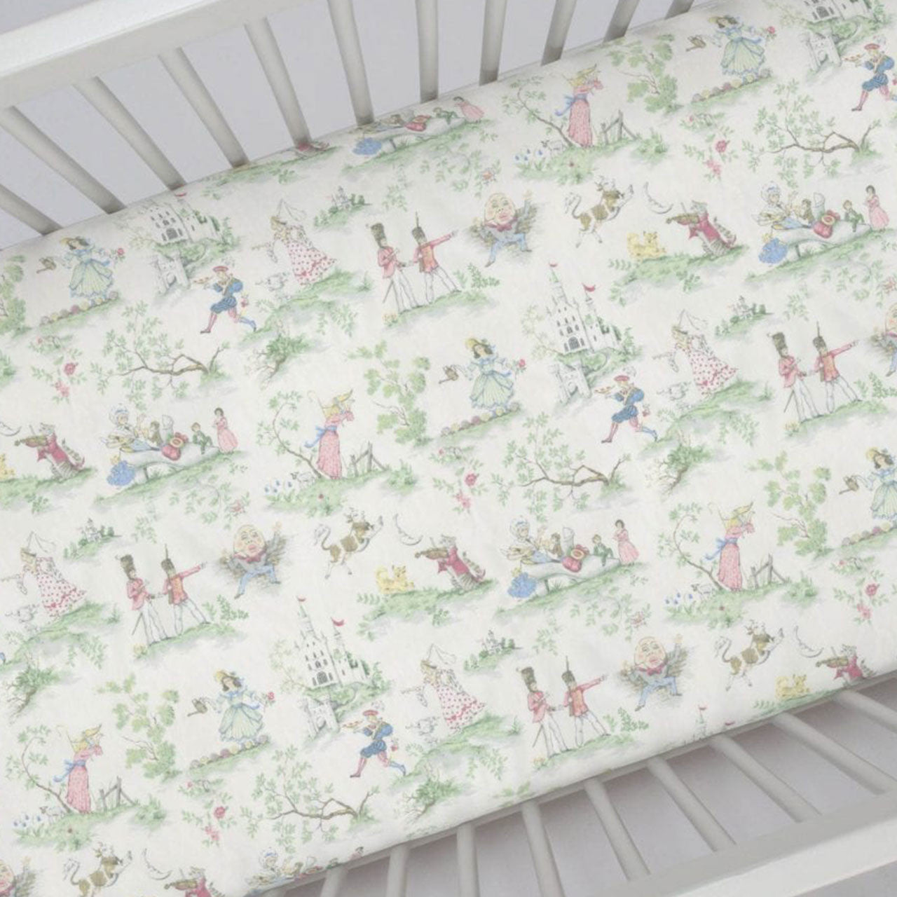 Liz and Roo Nursery Rhyme Toile 17" Drop- Bambi Baby