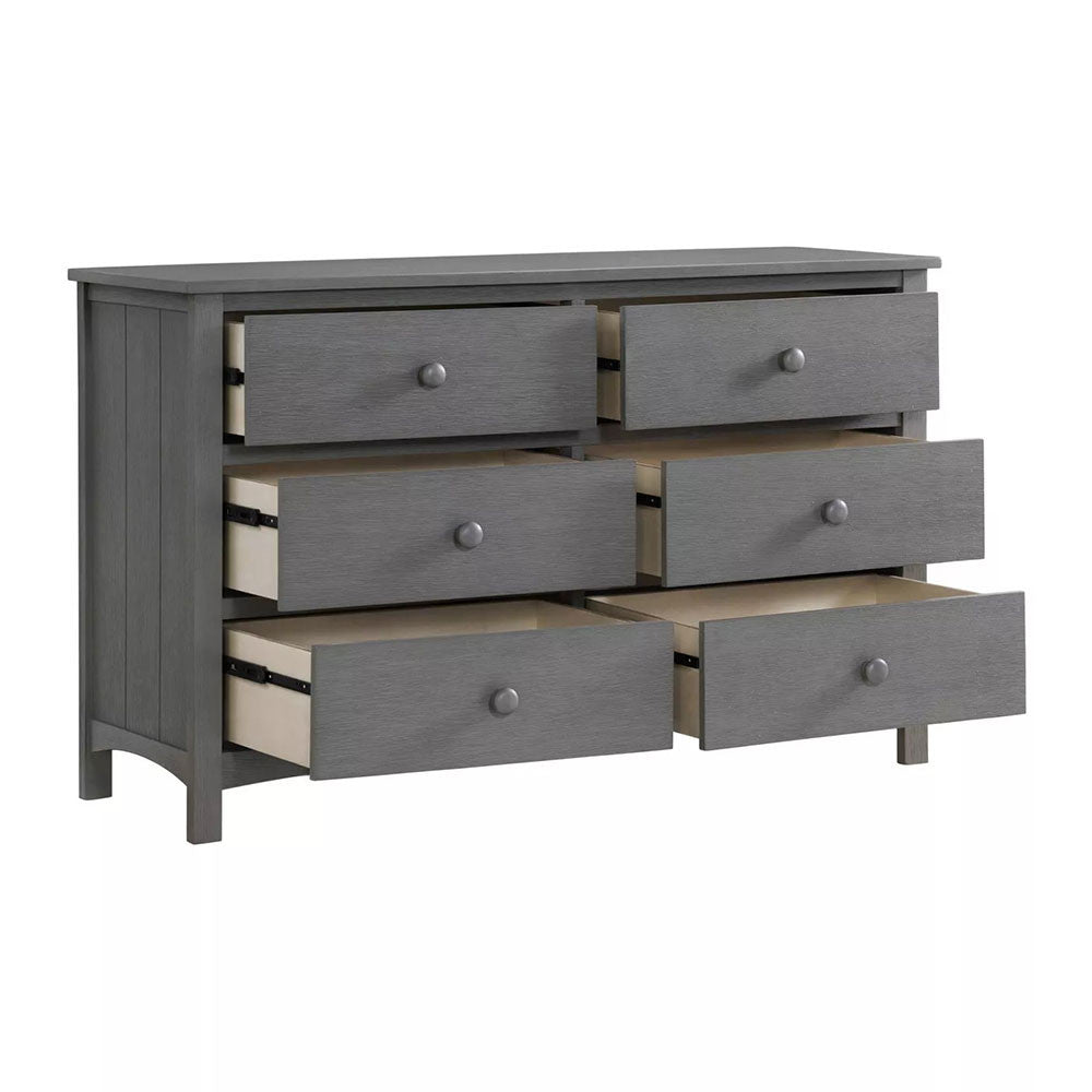 Oxford Universal 6 Drawer Dresser Graphite Gray- Bambi Baby