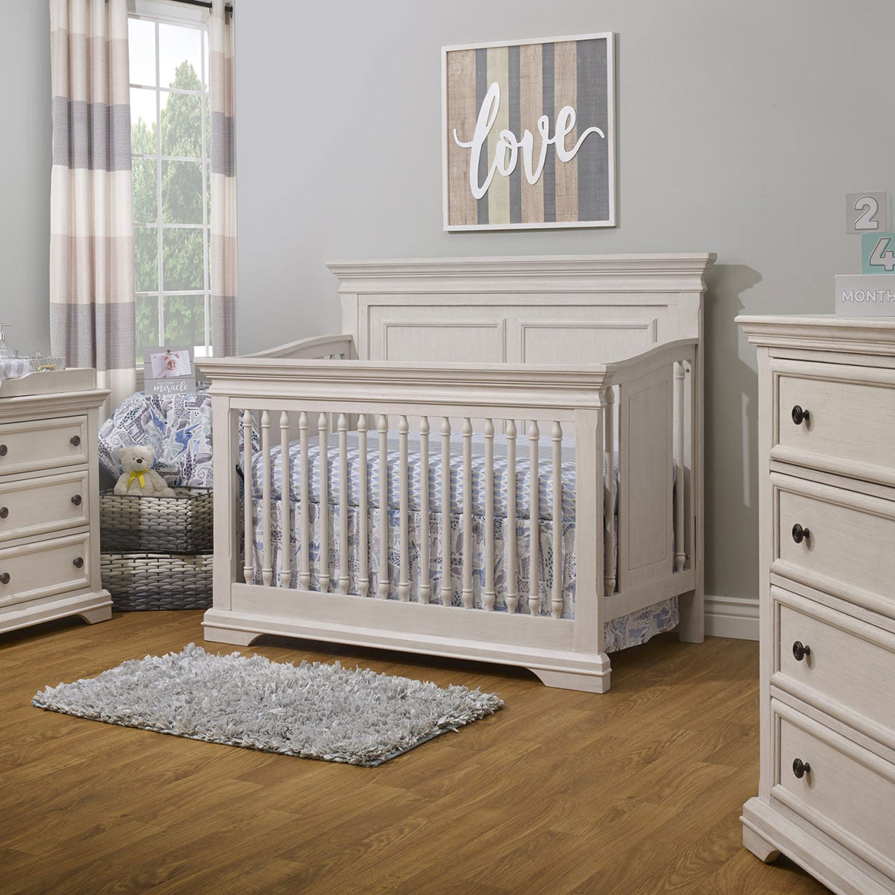 Sorelle Portofino 4 In 1 Crib in Brushed Ivory- Bambi Baby