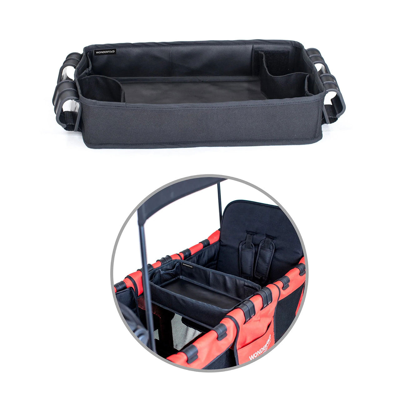 Wonderfold Double Sided Snack/Acticity Tray with 2 Cup Holders for W2 & W1- Bambi Baby