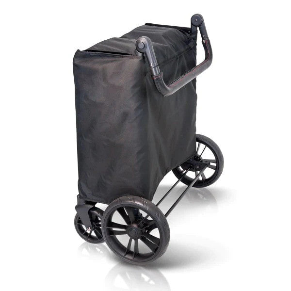 Wonderfold X4 Push & Pull Quad Stroller Wagon in Pitch Black- Bambi Baby