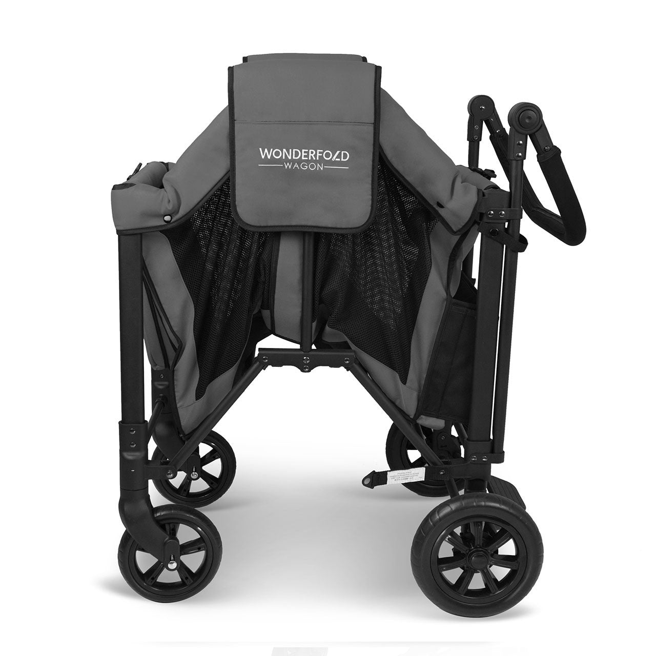 Wonderfold W4 Elite Quad Stroller Wagon in Charcoal Gray- Bambi Baby