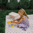 Toki Kids Checker Toffee Vegan Leather Mat - Bambi Baby