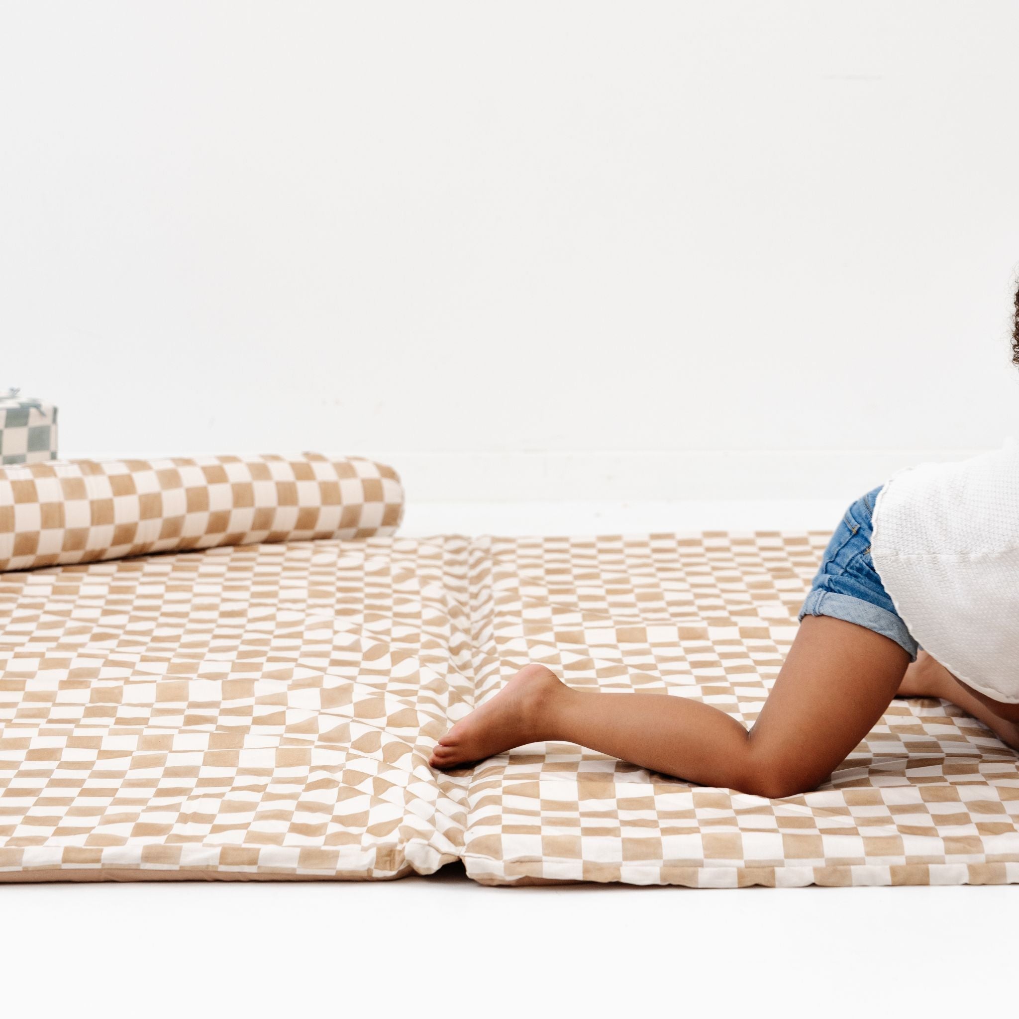 Tapete de algodón orgánico Toki Kids Checker Toffee- Bambi Baby