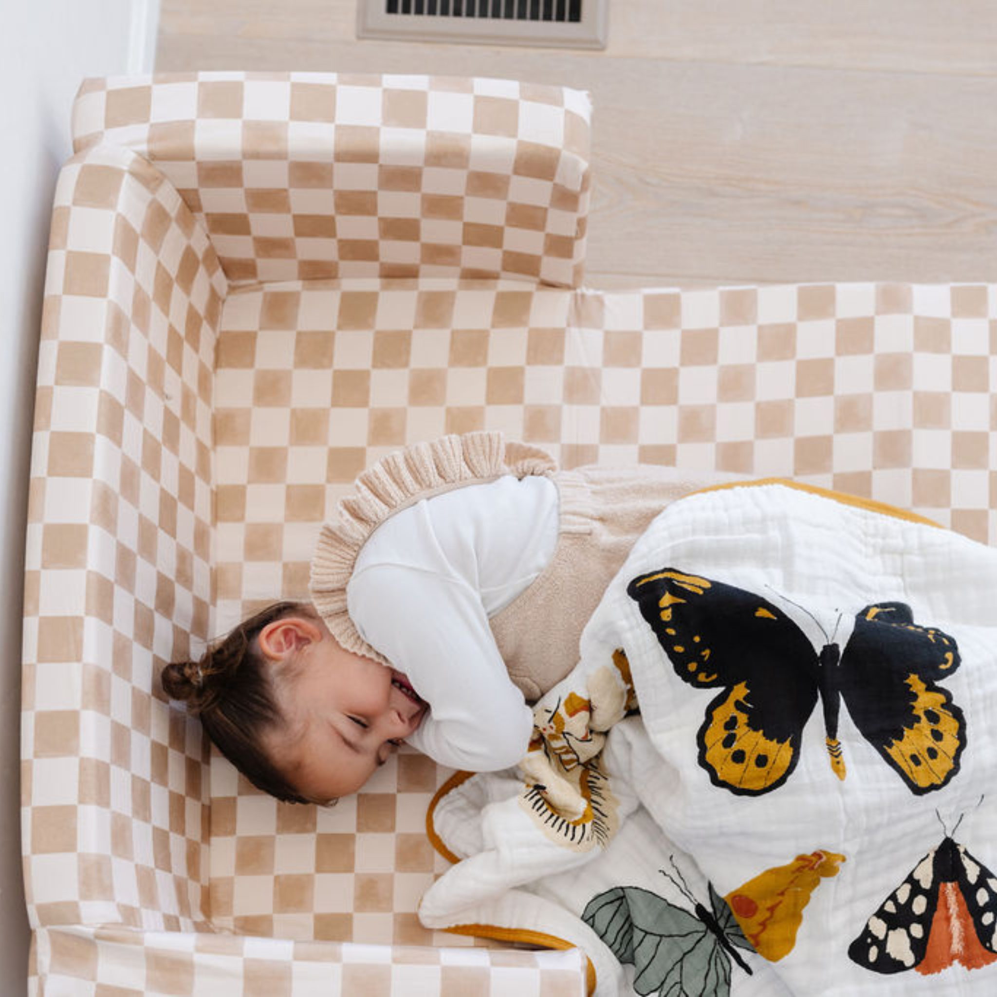 Toki Kids Checker Toffee Play Couch- Bambi Baby