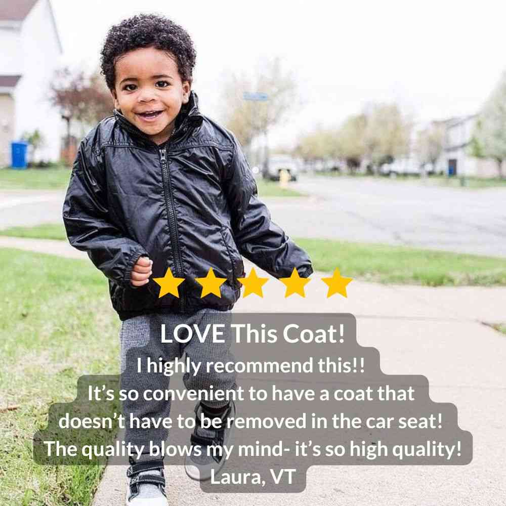 Onekid Car Seat Coat | The Road Coat Transition - Black- Bambi Baby