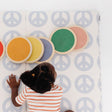 Toki Kids Peace Sign Vegan Leather Mat - Bambi Baby