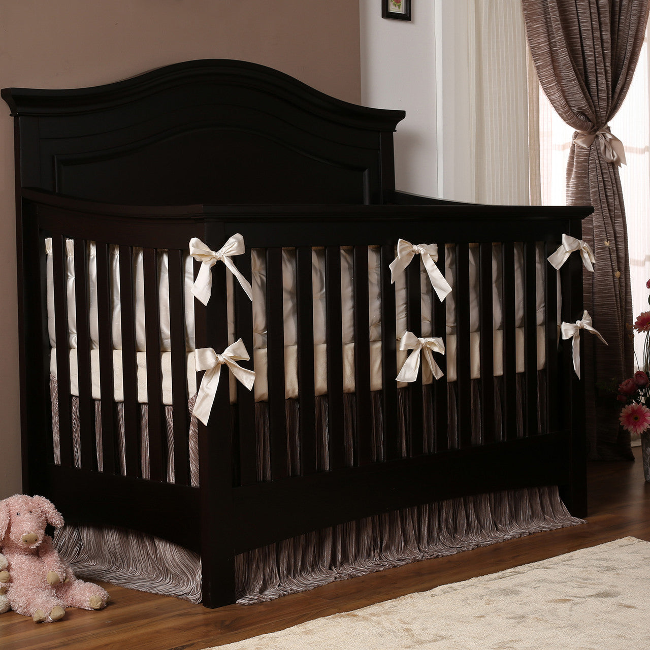 Silva Serena Convertible Crib in Cherry- Bambi Baby