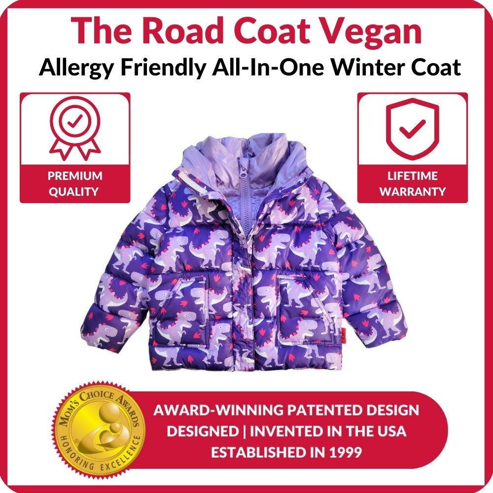Onekid Car Seat Coat | The Road Coat Vegan - Purple Raptor- Bambi Baby