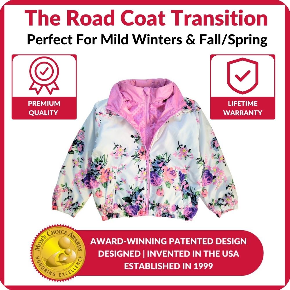 Onekid Car Seat Coat | The Road Coat Transition - Floral Print- Bambi Baby