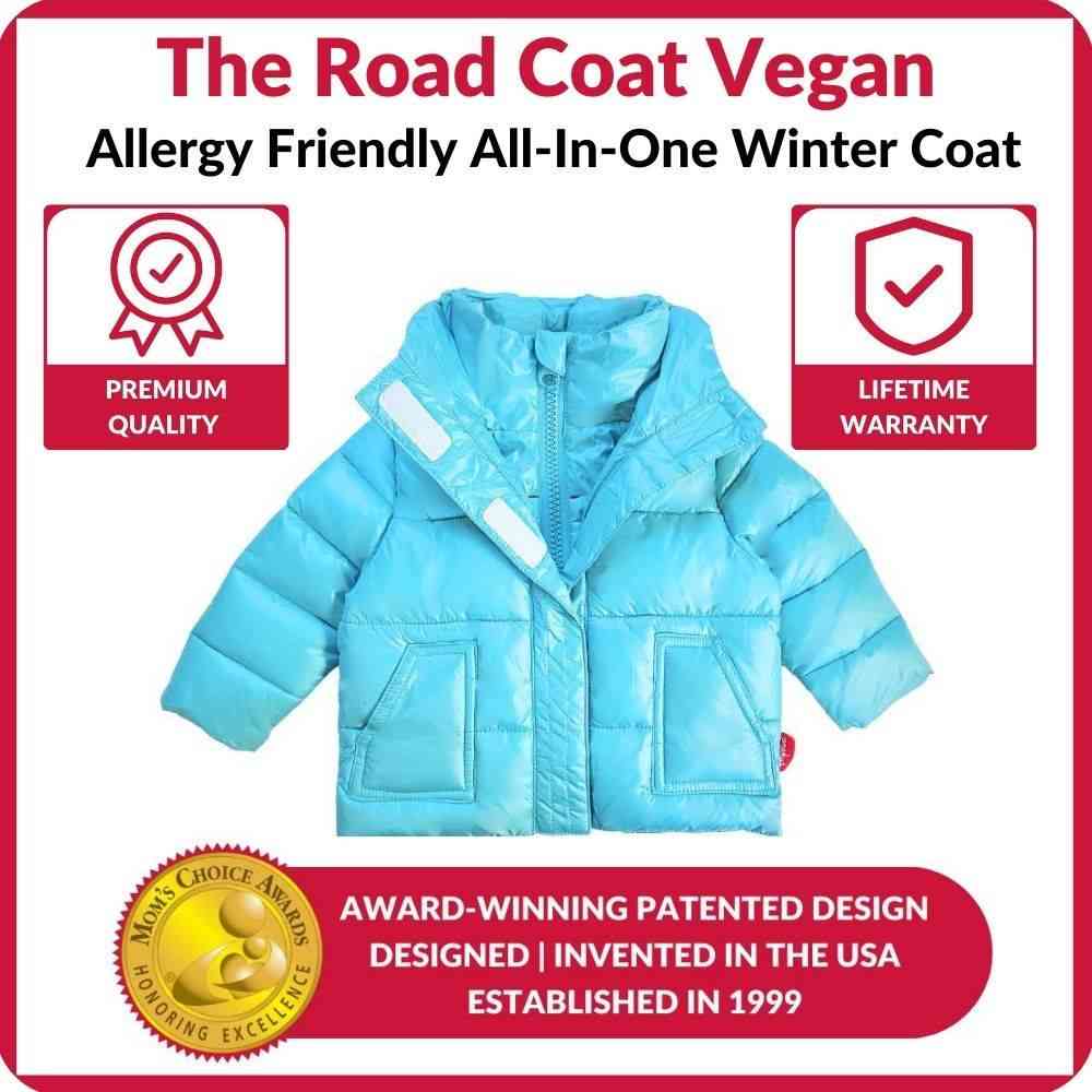 Onekid Car Seat Coat | The Road Coat Vegan - Aqua- Bambi Baby