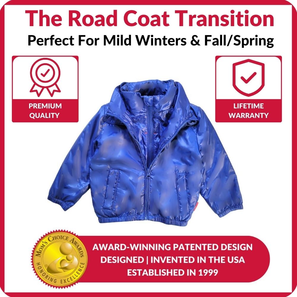 Onekid Car Seat Coat | The Road Coat Transition - Royal Blue- Bambi Baby