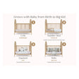 Delta Children Vivi 4-In-1 Convertible Crib- Greenguard Gold Certified - Bambi Baby