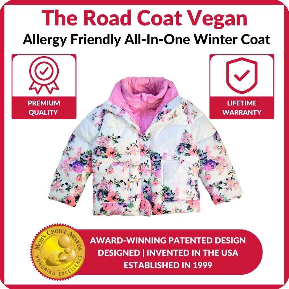 Onekid Car Seat Coat | The Road Coat Vegan - Floral Print- Bambi Baby