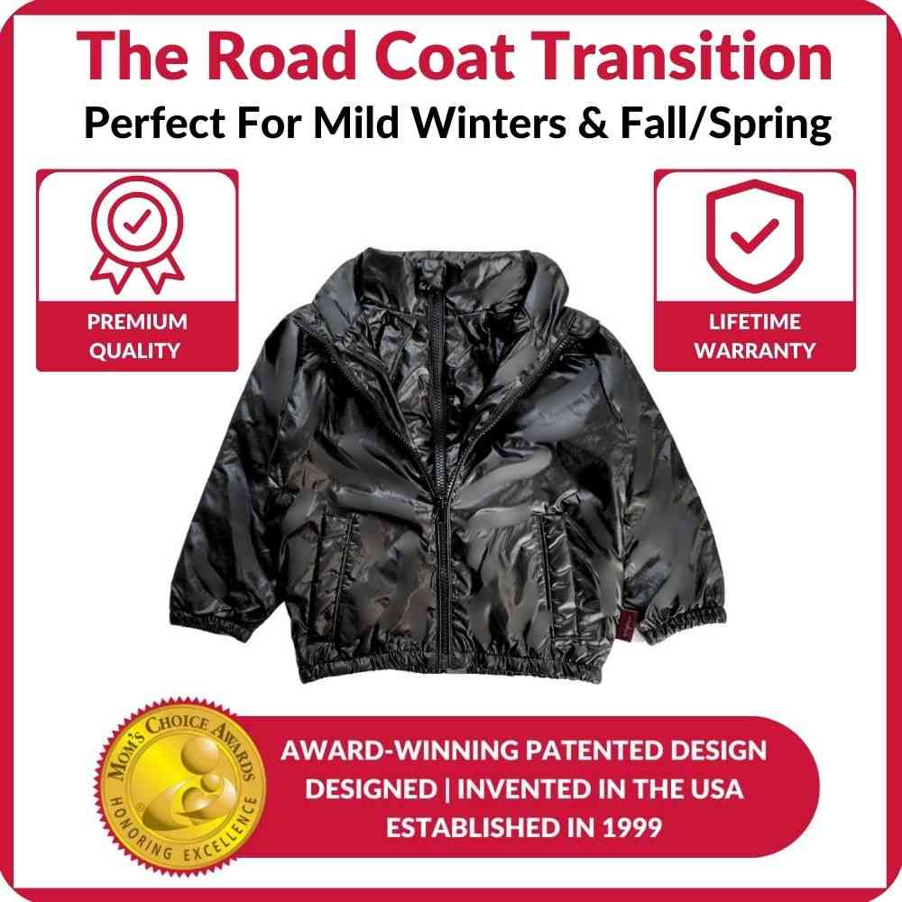 Onekid Car Seat Coat | The Road Coat Transition - Black- Bambi Baby