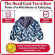 Onekid Car Seat Coat | The Road Coat Transition - Navy Raptor Print - Bambi Baby